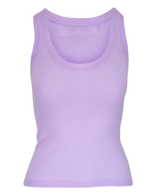 Veronica Beard スリムフィット タンクトップ Purple