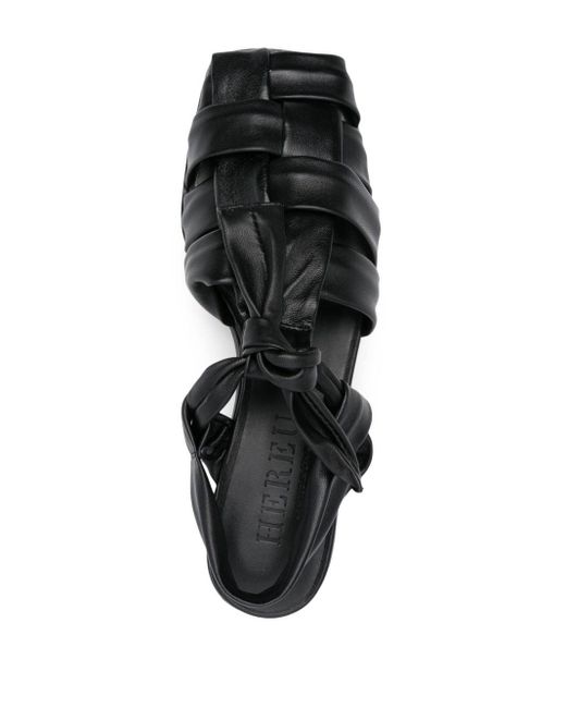 Hereu Black 50mm Leather Sandals