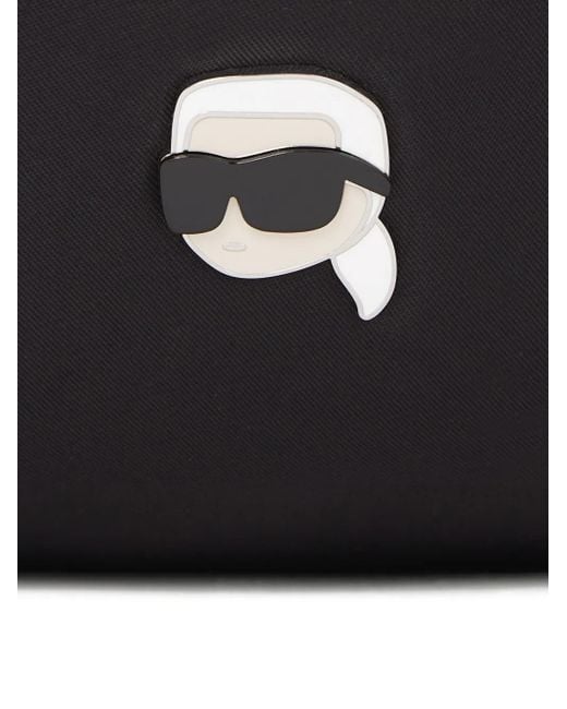 Borsa A Spalla K/Ikon di Karl Lagerfeld in Black