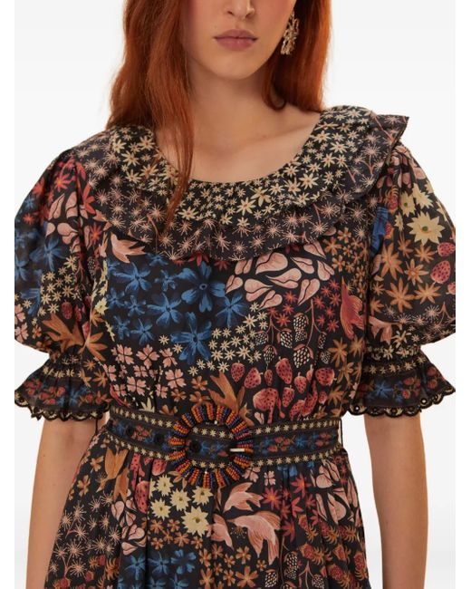 farm rio beaded dress FARM Rio Provisório Beaded Wrap Mini Dress