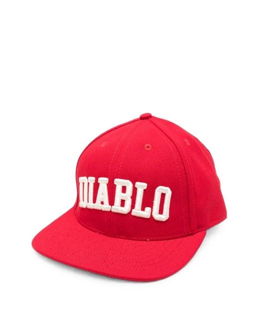 Willy Chavarria Embroidered Flat-Peak Cap for men
