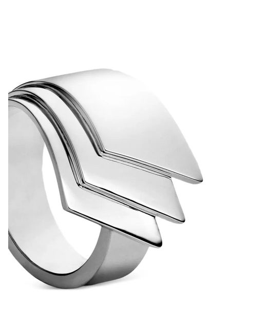 Kinraden White Unity Ring Im Layering-Look