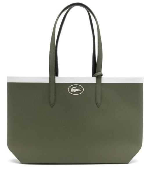 Lacoste Green Anna Reversible Tote Bag