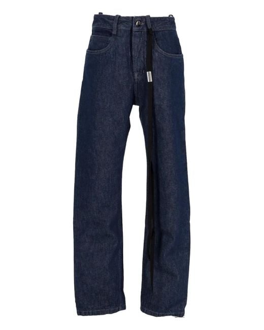 Ann Demeulemeester Blue Five-Pocket Jeans