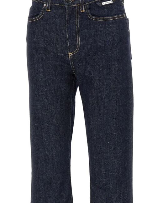 Iceberg Blue Cotton-Blend Jeans