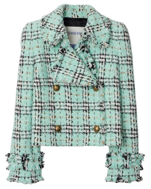 Burberry Geruit Jack in het Green