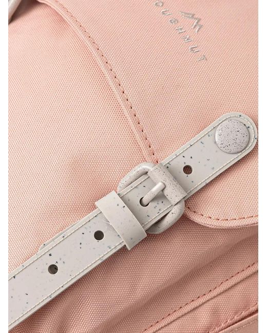 Doughnut Pink Macaroon Monet Buckle-Fastening Floral-Lined Backpack