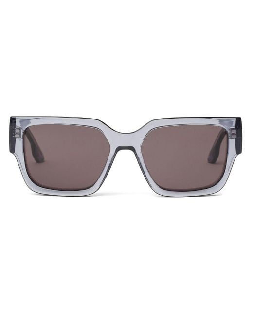 Karl Lagerfeld Gray Square-frame Tinted Sunglasses for men
