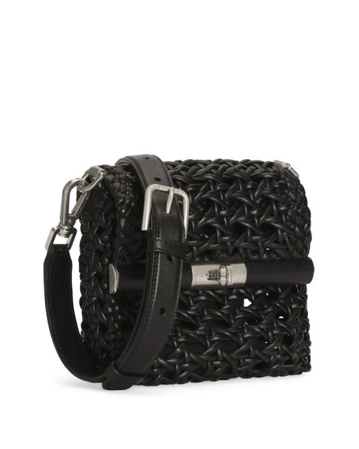 メンズ Dolce & Gabbana オープンワーク ショルダーバッグ Black