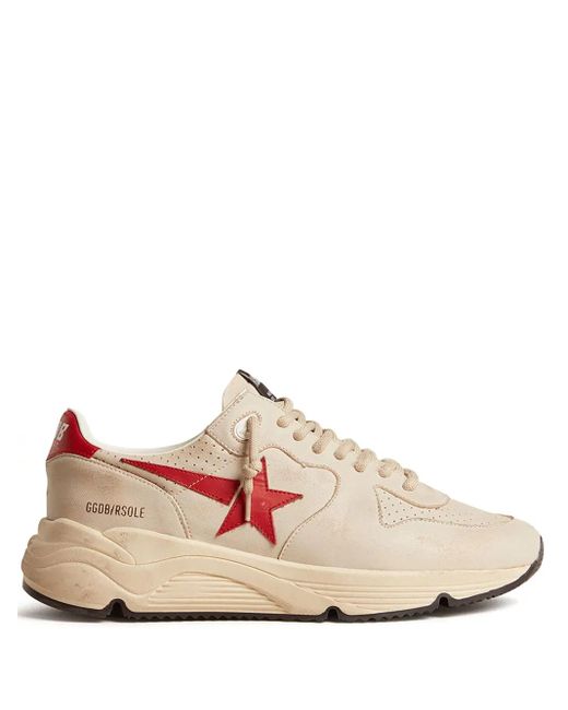 Golden Goose Deluxe Brand Pink Running Sole Low-Top Sneakers for men