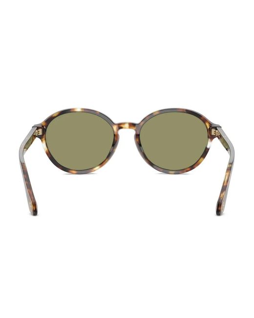 Giorgio Armani Green Round-Frame Sunglasses