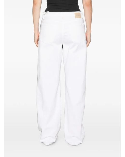 Drykorn White Straight-Leg Jeans