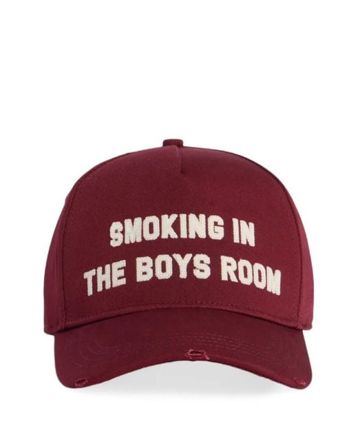 DSquared² Red College Baseball Cap for men