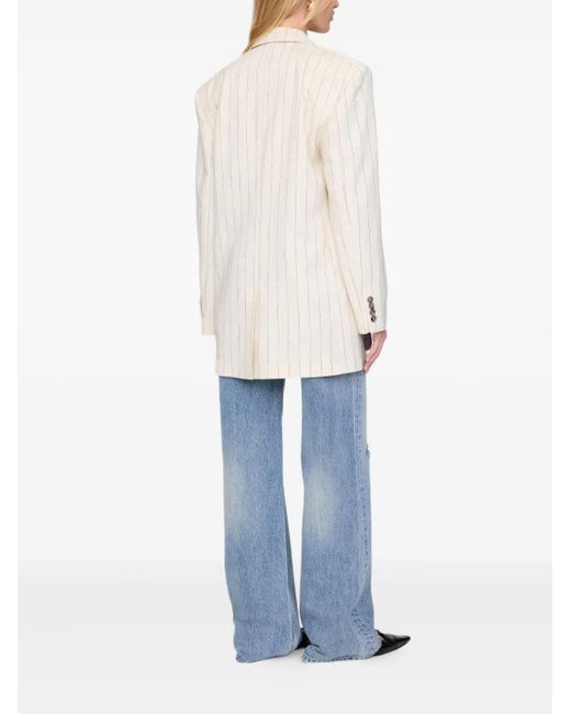 Anine Bing White Sara Blazer