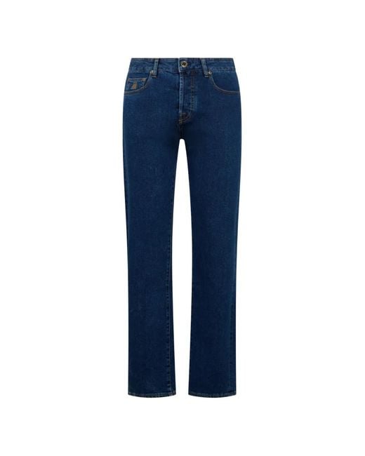 Vaqueros Con Cinco Bolsillos Moorer de hombre de color Blue