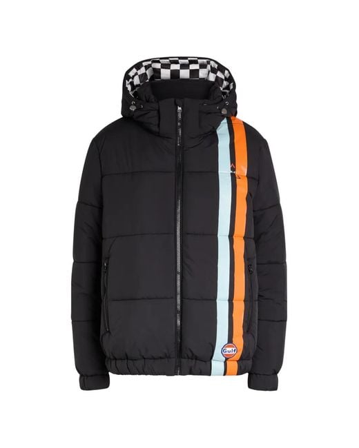 AN-Y1 Black Veste Rayée À Capuche