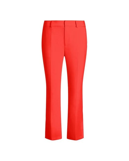 Cinq À Sept Red Cropped Trousers