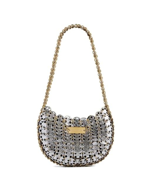 Rabanne White Moon Flip Reversible Tote Bag
