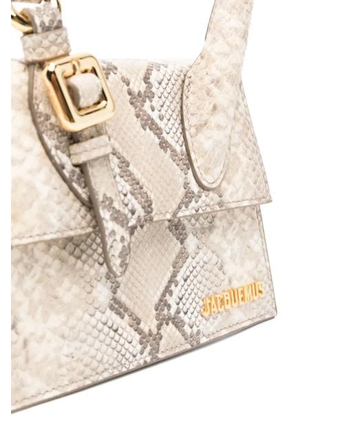 Jacquemus White Le Chiquito Moyen Boucle Tote Bag