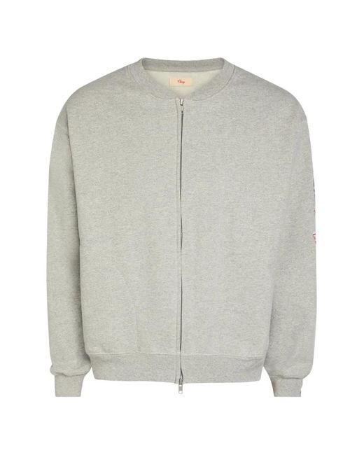 CHERRY LA Gray Gecko Zip-Up Sweatshirt for men
