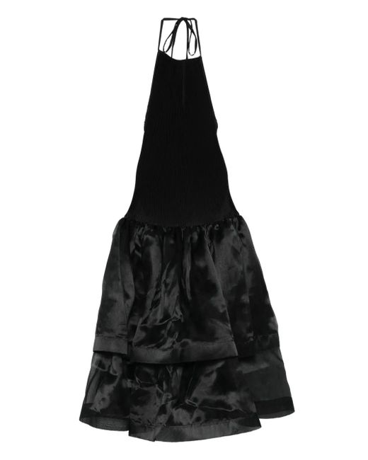 L'idée Black Neckholder-Kleid