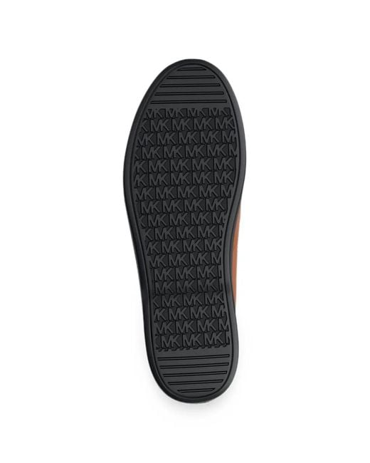 Michael Kors Brown Wesley Logo-Print Loafers for men
