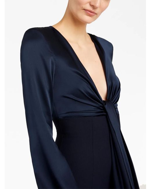 Abito Da Sera Julianne Con Nodo di Cinq À Sept in Blue