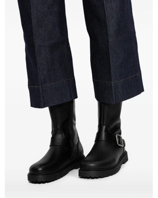 Birkenstock Black Highwood Mid Buckle-Fastening Ankle Boots