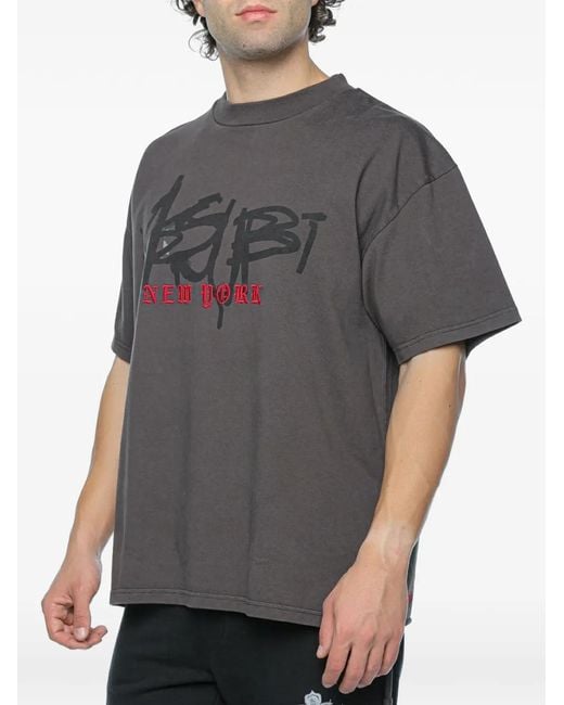 Ksubi Gray Graff Ekcess T-Shirt for men