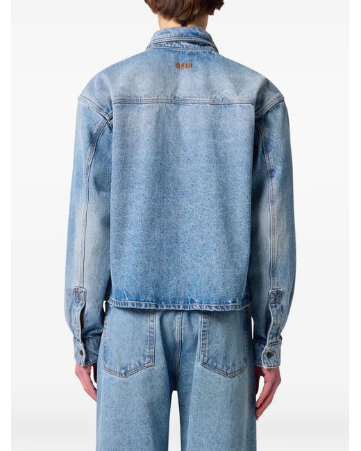 Camicia Denim di MSGM in Blue da Uomo