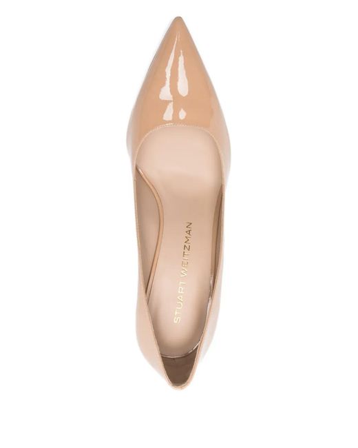 Stuart Weitzman Pink Pointed-Toe Pumps