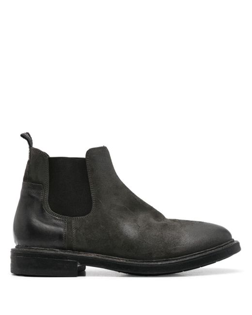 Moma Suede Chelsea Boots in Black for Men Lyst