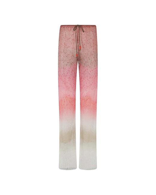 Pin-Up Stars Pink Tie-Dye Drawstring Trousers