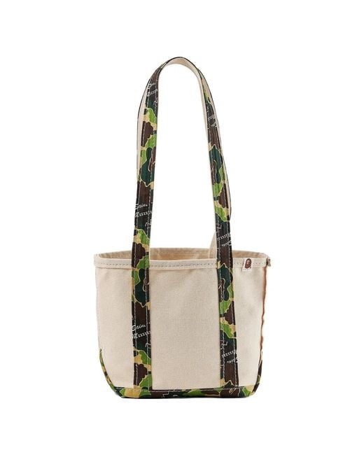 SAINT Mxxxxxx White X A Bathing Ape Camo-Print Canvas Shoulder Bag