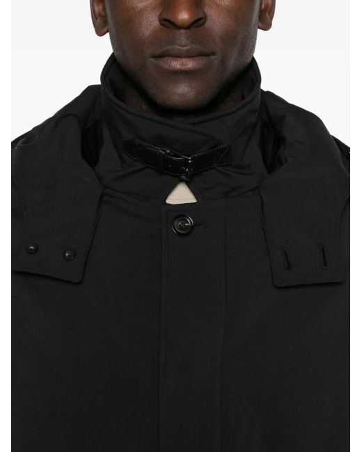 メンズ Brioni フーデッド コート Black