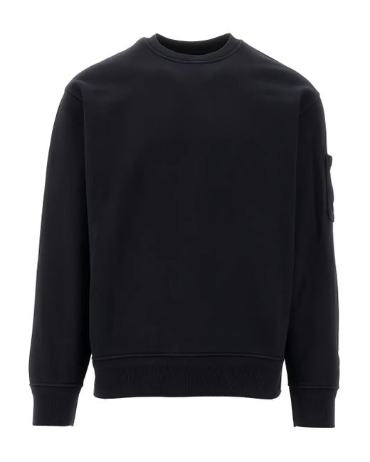 C P Company Blue Cotton Sweatshirt for men