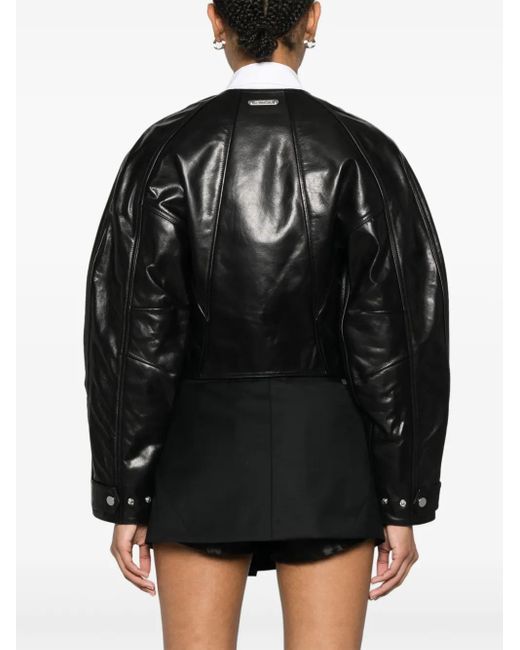 Helmut Lang Black Articulated Leather Jacket