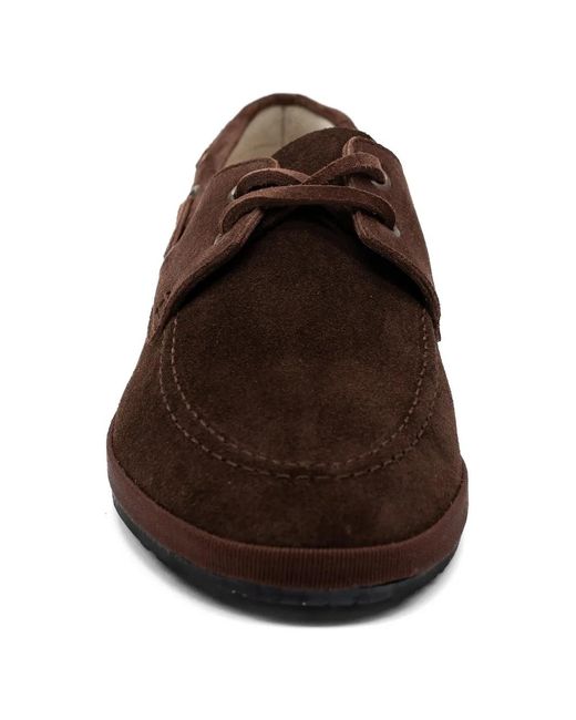 Gondolina Brown Briccola Suede Boat Shoes