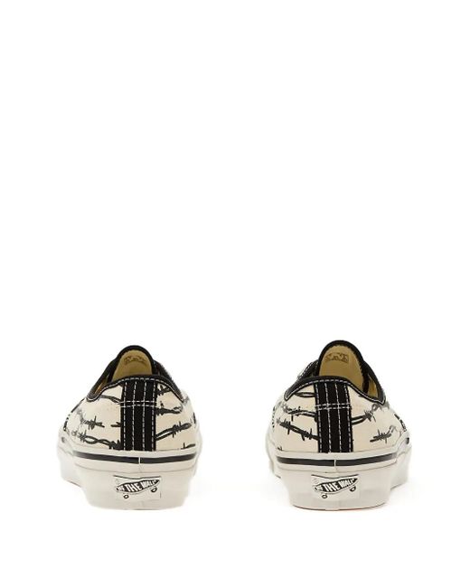 Vans White Premium Authentic Printed Sneakers