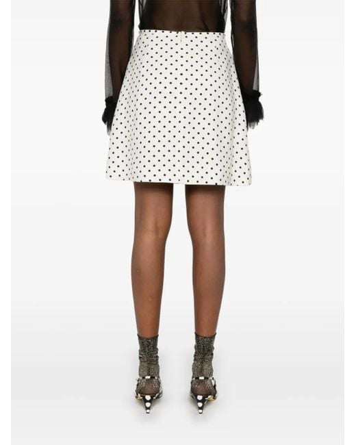 Valentino Garavani White Mini Supergran Skirt