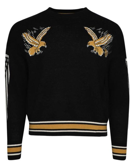 Rhude Eagle Souvenir Intarsien-Pullover in Black für Herren