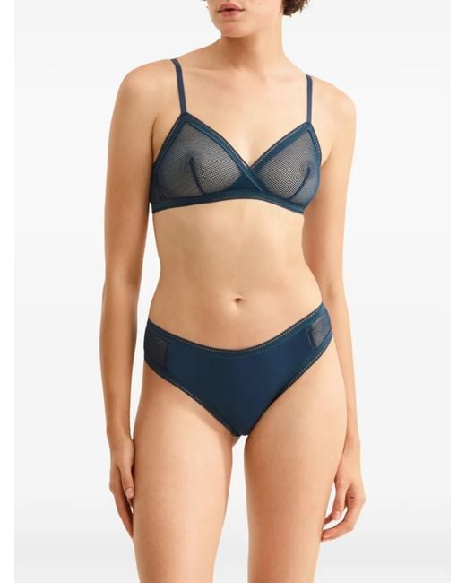 Eres Blue Evanscent Thongs