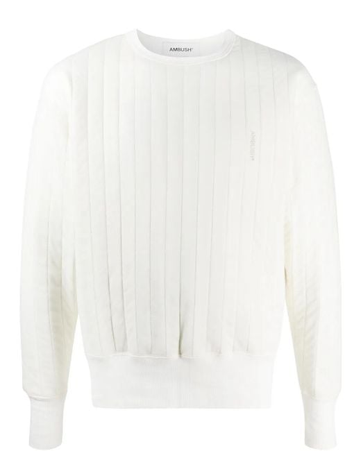 Ambush Gewatteerde Sweater in het White