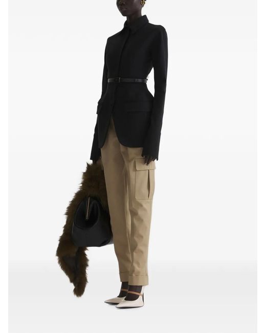 Mugler Black Shirt Jacket