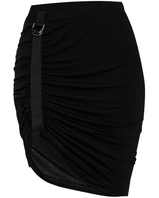Helmut Lang Black Wind Mini Skirt