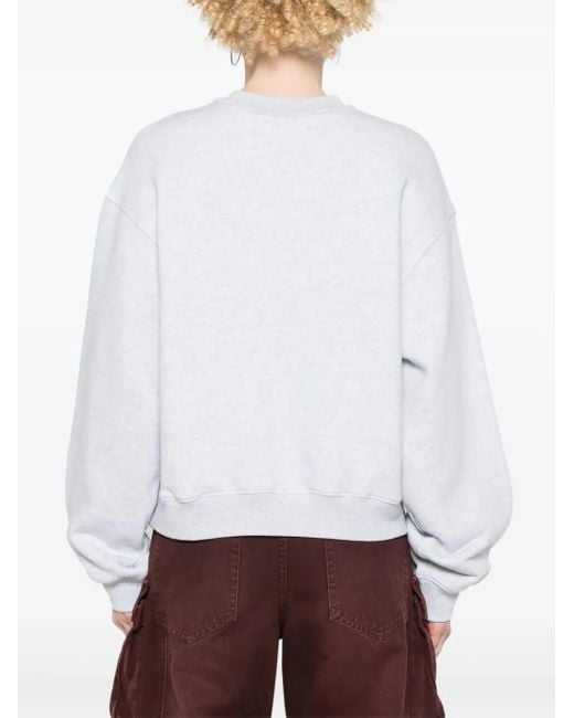 Alexander Wang White Aw Logo Sweatshirt