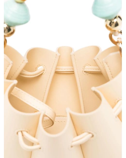 THEMOIRÈ Bead-embellished Tote Bag Natural