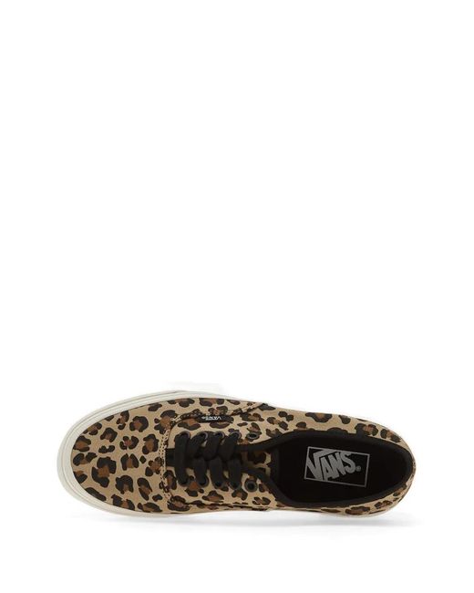 Vans Natural Authentic Leopard-Print Sneakers