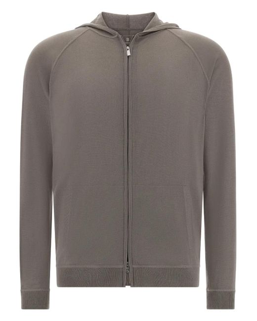 メンズ Boggi ジップアップ パーカー Gray