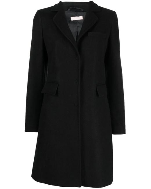 Liu Jo Black Single-Breasted Tailored Coat